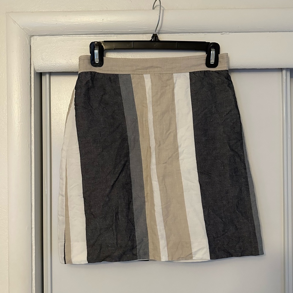 ANN TAYLOR Striped Linen Skirt - US Size 2